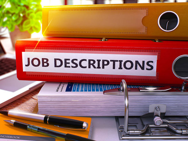 drafting volunteer job descriptions - job description folder
