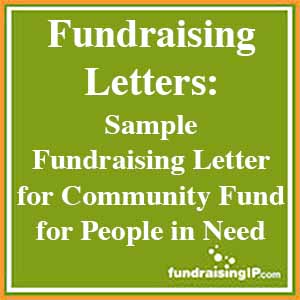 sample fundraising letter community fund