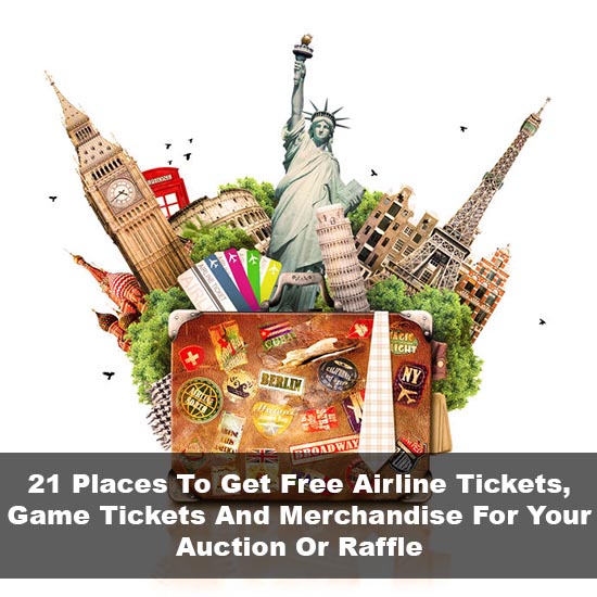 airline game tickets raffle auction