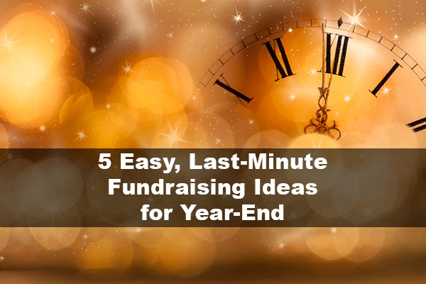 last minute fundraising ideas - clock