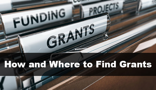 how and where to find grants - grants file folder